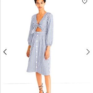 Madewell Striped Midi Dress